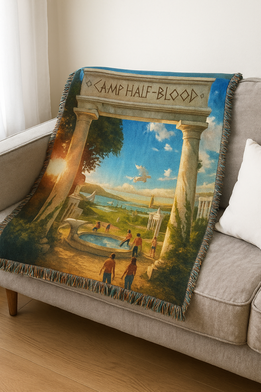 Camp Half-Blood Woven Blanket