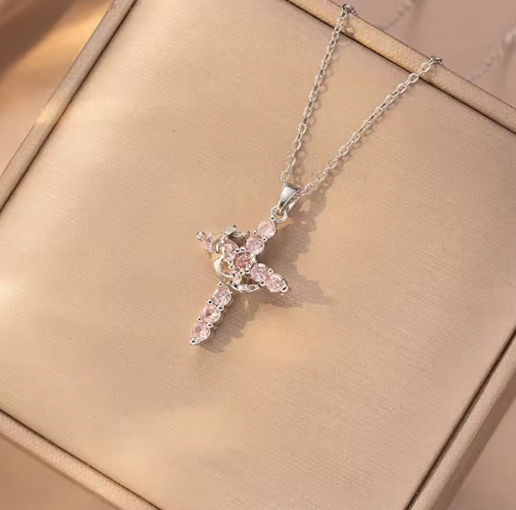 Crown Cross Necklace ✨
